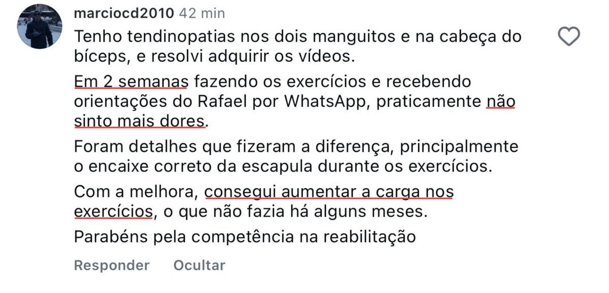 Print de mensagem real de aluno do protocolo